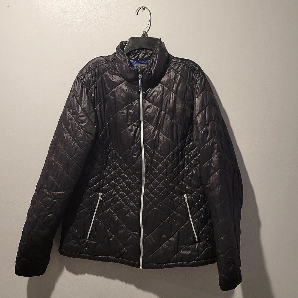 TEK GEAR WARM TEK Black Zippered Coat
